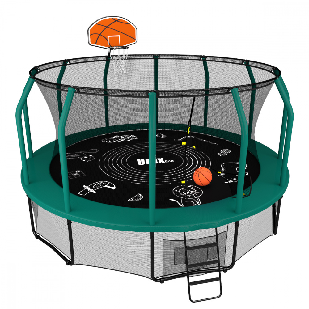 баскетбольный щит с кольцом для батута в Казани по цене 4890 ₽ в категории батуты Unix