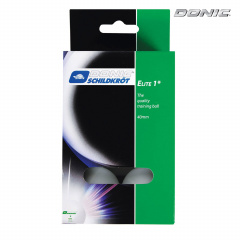 Donic Elite 1  6 шт. белый из каталога мячей для настольного тенниса в Казани по цене 430 ₽