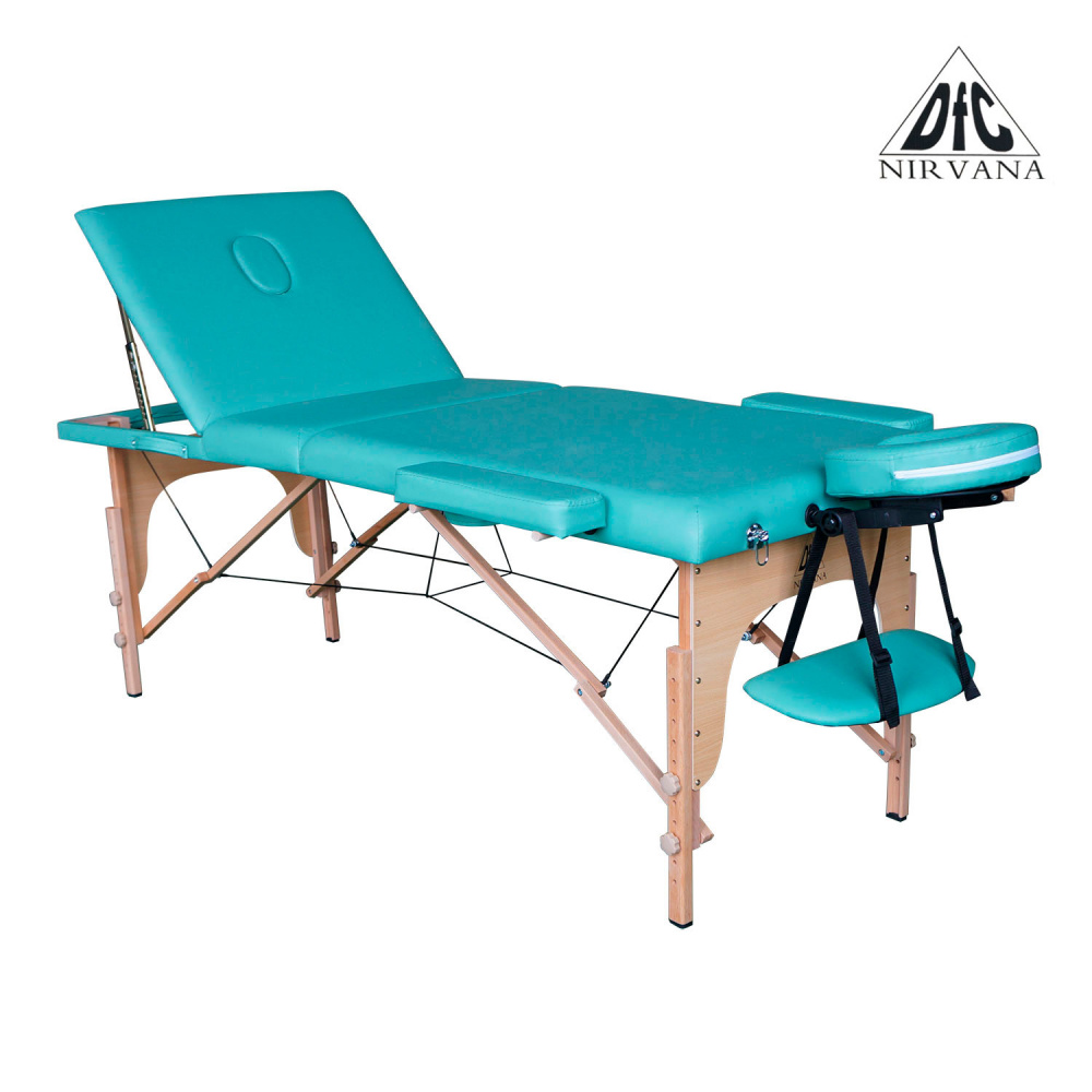 Nirvana Relax Pro (зеленый) в Казани по цене 15990 ₽ в категории складные массажные столы DFC