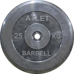 MB Barbell Atlet - 31 мм - 25 кг из каталога тренажеров на свободных весах в Казани по цене 7325 ₽