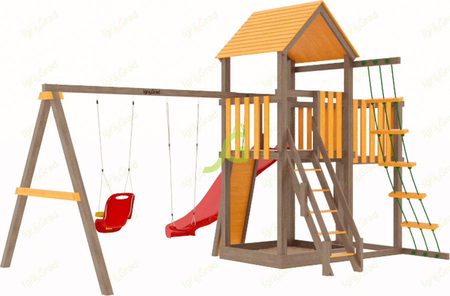 Панда Фани с балконом в Казани по цене 94000 ₽ в категории детские игровые комплексы Igragrad