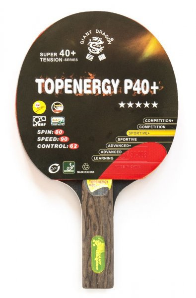 Dragon Topenergy 5 Star New (прямая) в Казани по цене 910 ₽ в категории ракетки для настольного тенниса Giant