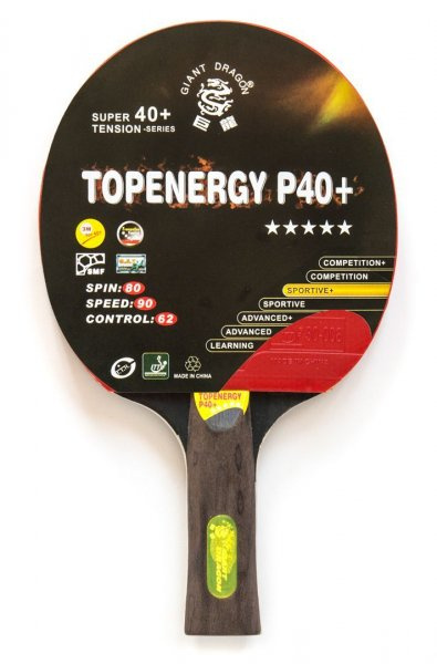 Giant Topenergy 5 Star New (анатомическая) из каталога ракеток для настольного тенниса в Казани по цене 910 ₽