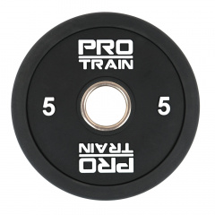 Protrain 5 кг. PPU-5 полиуретан из каталога дисков для штанги с посадочным диаметром 50 мм. в Казани по цене 3521 ₽