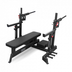 Bronze Gym AL-321 пауэрлифтерская с механизмом подъёма штанги из каталога скамей со стойкой в Казани по цене 83300 ₽