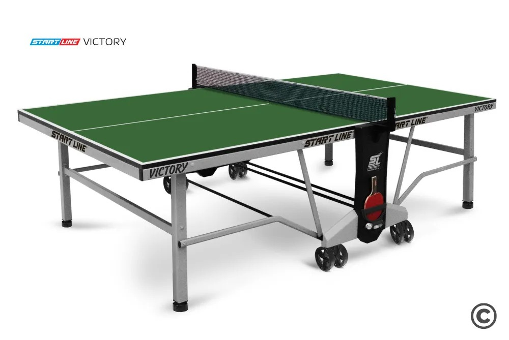 Start Line Victory  Indoor Зеленый из каталога теннисных столов для помещений в Казани по цене 49590 ₽