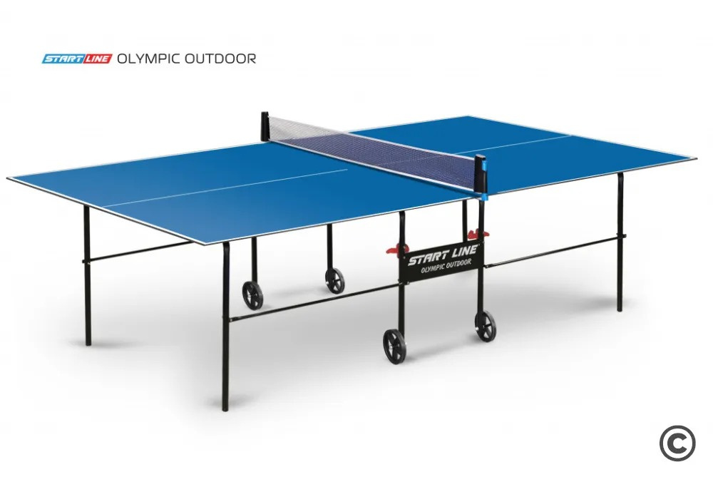 Start Line Olympic Outdoor Синий из каталога влагостойких теннисных столов в Казани по цене 29590 ₽