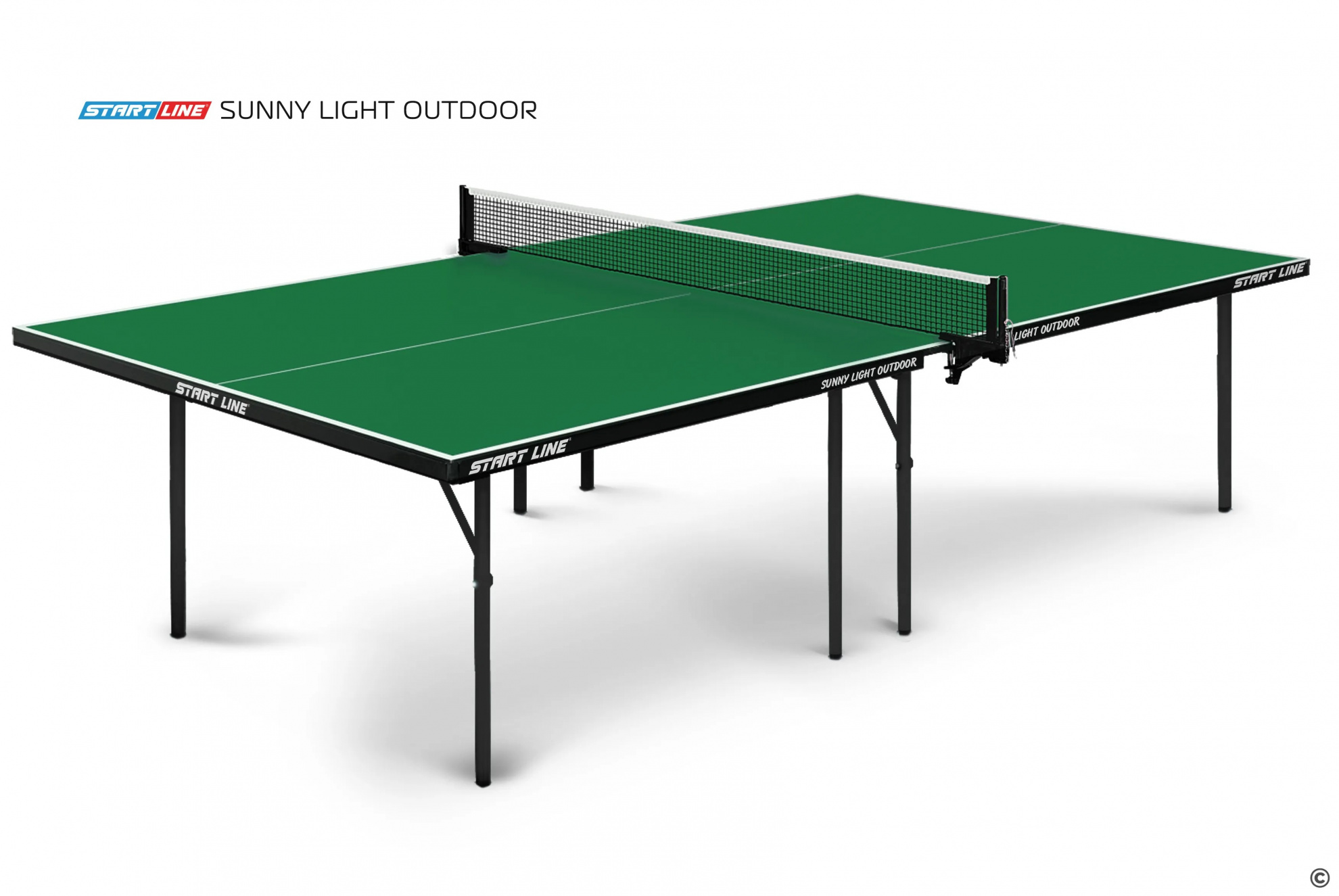 Start Line Sunny Light Outdoor Зелёный из каталога теннисных столов в Казани по цене 26590 ₽