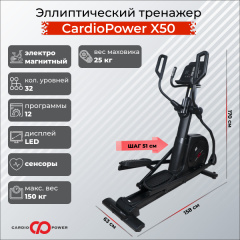 Эллиптический тренажер CardioPower X50 в Казани по цене 99900 ₽