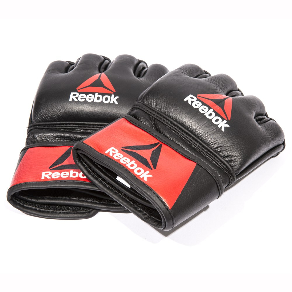 Профессиональные кожаные перчатки для MMA Reebok Combat