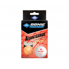 Donic AVANTGARDE 3* 40+, 6 штук, белый + оранжевый из каталога мячей для настольного тенниса в Казани по цене 430 ₽