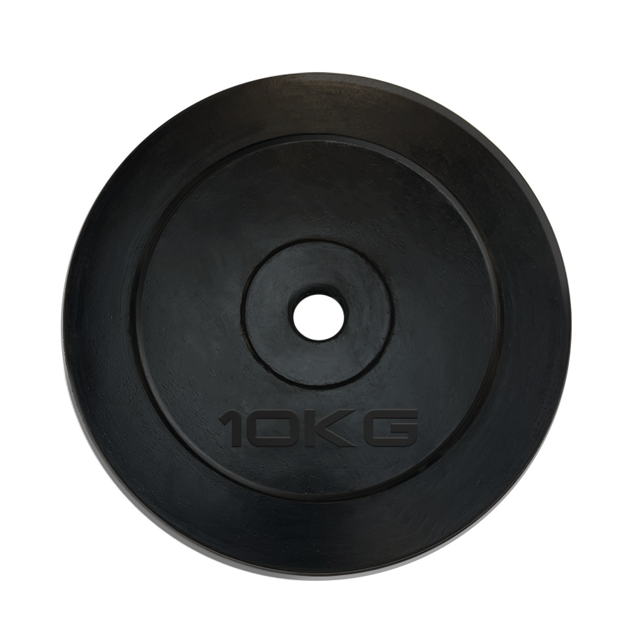 10 кг обрезиненный черный в Казани по цене 3890 ₽ в категории диски (блины) для штанг и гантелей UnixFit