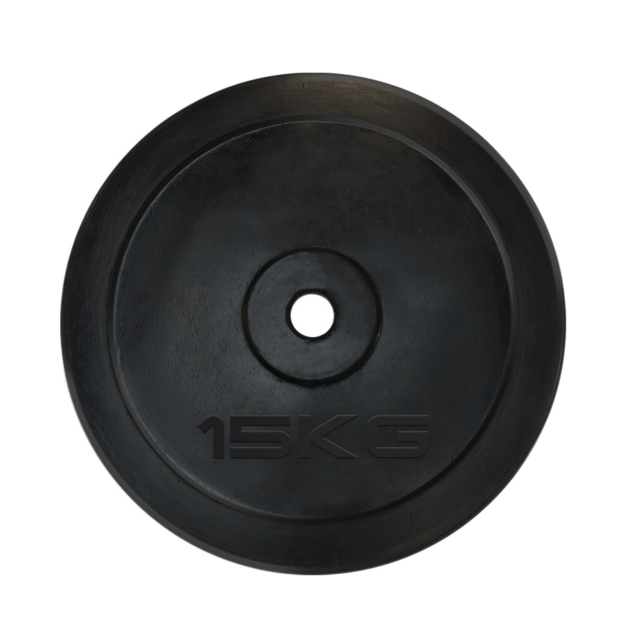 15 кг. обрезиненный черный в Казани по цене 4990 ₽ в категории диски (блины) для штанг и гантелей UnixFit