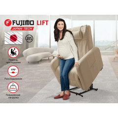 Fujimo LIFT CHAIR F3005 FLWL с подъемом Ваниль - фото 1