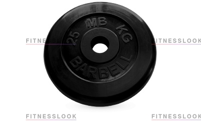 MB Barbell черный - 50 мм - 25 кг из каталога дисков для штанги с посадочным диаметром 50 мм. в Казани по цене 13552 ₽