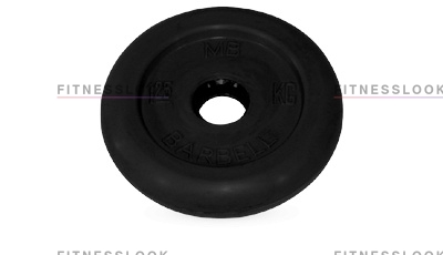 MB Barbell черный - 26 мм - 1 кг из каталога дисков для штанги с посадочным диаметром 26 мм.  в Казани по цене 700 ₽