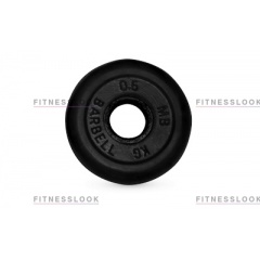 MB Barbell черный - 26 мм - 0.5 кг из каталога дисков для штанги с посадочным диаметром 26 мм.  в Казани по цене 467 ₽