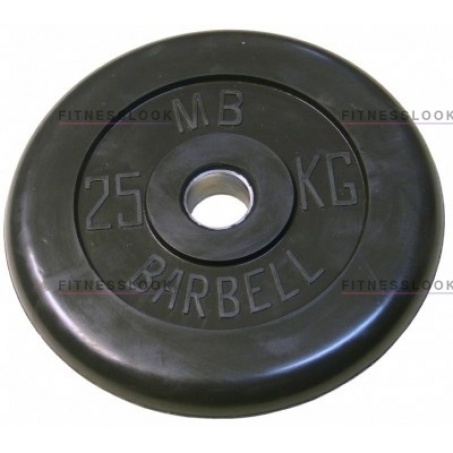 Диск для штанги MB Barbell черный - 30 мм - 25 кг