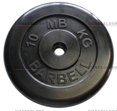 MB Barbell черный - 30 мм - 10 кг из каталога дисков для штанги с посадочным диаметром 30 мм.  в Казани по цене 3163 ₽