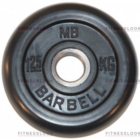 Диск для штанги MB Barbell черный - 30 мм - 1.25 кг