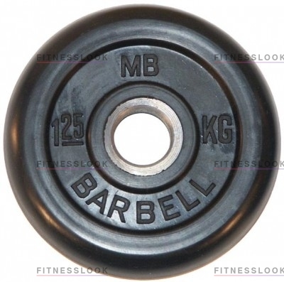 MB Barbell черный - 30 мм - 1.25 кг из каталога дисков для штанги с посадочным диаметром 30 мм.  в Казани по цене 630 ₽