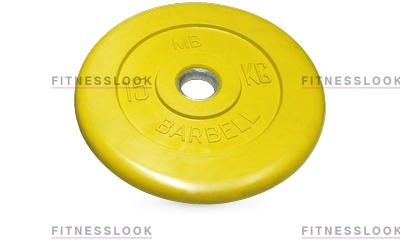 MB Barbell желтый 26 мм - 15 кг из каталога дисков для штанги с посадочным диаметром 26 мм.  в Казани по цене 4816 ₽