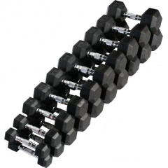 VictoryFit от 1-10 кг VF-SET110 10 пар из каталога гантельных рядов в Казани по цене 33490 ₽