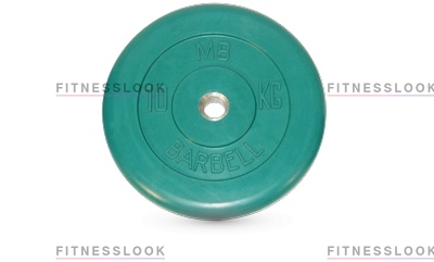 MB Barbell зеленый - 26 мм - 10 кг из каталога дисков для штанги с посадочным диаметром 26 мм.  в Казани по цене 3376 ₽