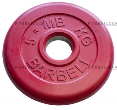 MB Barbell красный - 26 мм - 5 кг из каталога дисков для штанги с посадочным диаметром 26 мм.  в Казани по цене 1685 ₽