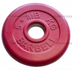 MB Barbell красный - 26 мм - 5 кг из каталога дисков для штанги с посадочным диаметром 26 мм.  в Казани по цене 1204 ₽