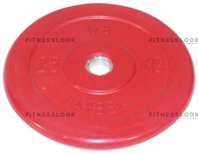 MB Barbell красный - 30 мм - 25 кг из каталога дисков для штанги с посадочным диаметром 30 мм.  в Казани по цене 8026 ₽