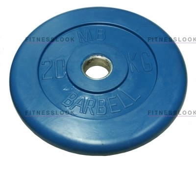 MB Barbell cиний - 30 мм - 20 кг из каталога дисков для штанги с посадочным диаметром 30 мм.  в Казани по цене 6419 ₽