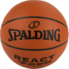 Spalding TF-250 React FIBA размер 7 из каталога баскетбольных мячей в Казани по цене 4680 ₽