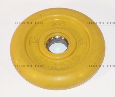 MB Barbell желтый - 30 мм - 1.25 кг из каталога дисков для штанги с посадочным диаметром 30 мм.  в Казани по цене 571 ₽
