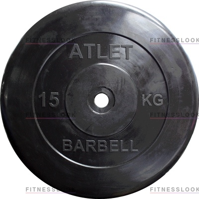 MB Barbell Atlet - 26 мм - 15 кг из каталога дисков для штанги с посадочным диаметром 26 мм.  в Казани по цене 3840 ₽