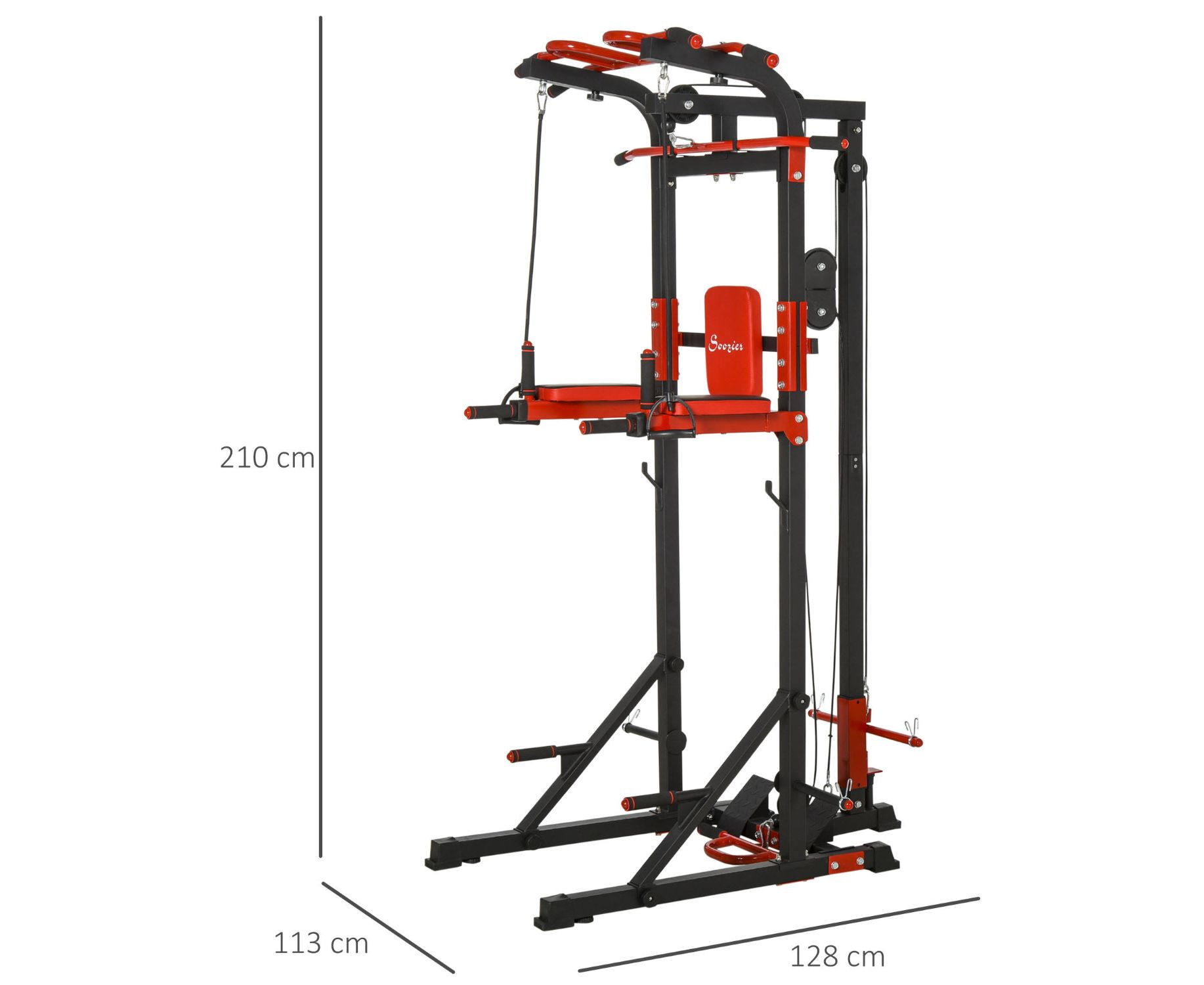 Турник-брусья, тяга сверху DFC Homegym Homcom