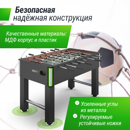 Рендер-4 для Unix Line Футбол - Кикер (140х74 cм) Black