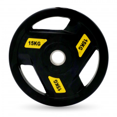UnixFit PRO 15 кг, 51 мм DG15RUBPYL из каталога дисков для штанги с посадочным диаметром 50 мм. в Казани по цене 5870 ₽