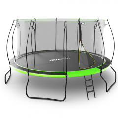 Батут с защитной сеткой Unix Line 14 ft UFO Green в Казани по цене 42390 ₽