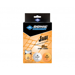 Donic JADE 40+ 12 штук, белый + оранжевый из каталога мячей для настольного тенниса в Казани по цене 510 ₽