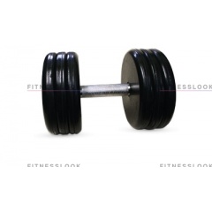 MB Barbell классик - 35 кг из каталога обрезиненных гантелей в Казани по цене 7083 ₽