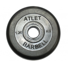 MB Barbell ATLET 1.25 кг из каталога дисков для штанги с посадочным диаметром 30 мм.  в Казани по цене 1020 ₽