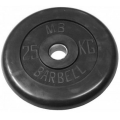 MB Barbell 25 кг металлическая втулка из каталога дисков для штанги с посадочным диаметром 30 мм.  в Казани по цене 10390 ₽
