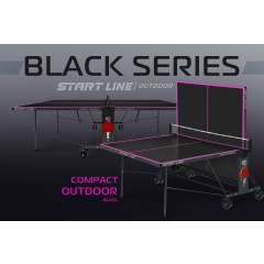 Start Line Compact-2 LX Всепогодный Black из каталога теннисных столов в Казани по цене 43490 ₽