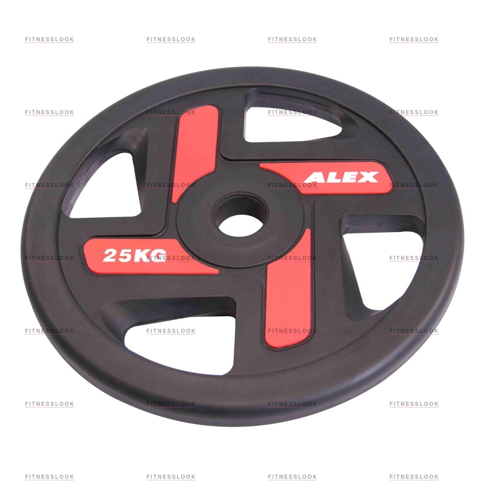 Alex полиуретановый 50 мм - 25 кг в Казани по цене 14420 ₽ в категории диски (блины) для штанг и гантелей Aerofit