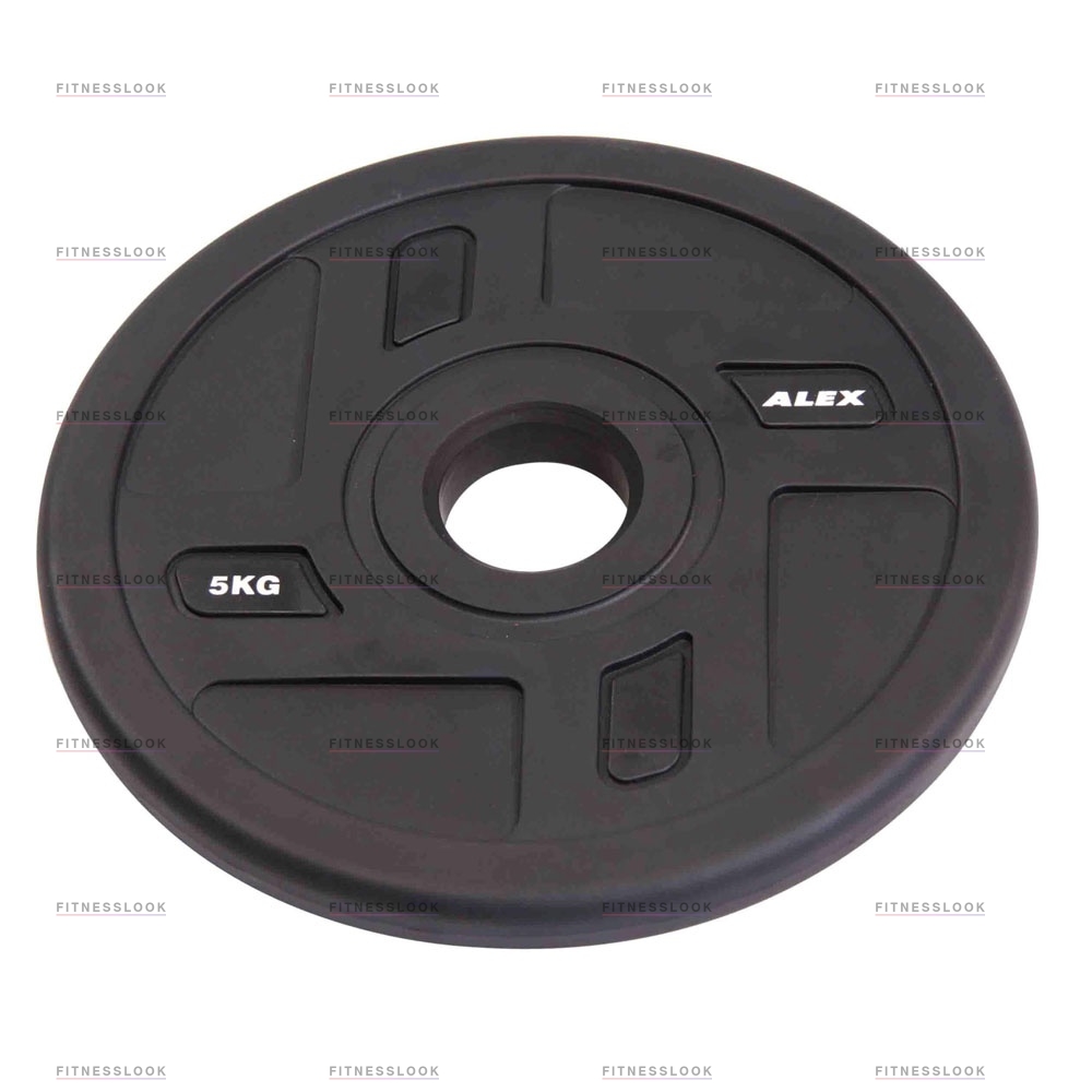 Alex полиуретановый 50 мм - 5  кг в Казани по цене 3933 ₽ в категории диски (блины) для штанг и гантелей Aerofit