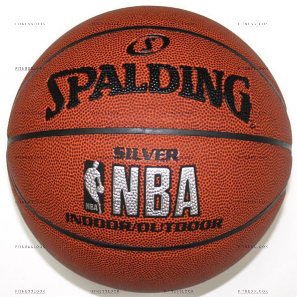 Spalding NBA SILVER indoor / outdoor из каталога баскетбольных мячей в Казани по цене 3490 ₽