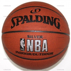 Spalding NBA SILVER indoor / outdoor из каталога баскетбольных мячей в Казани по цене 2980 ₽