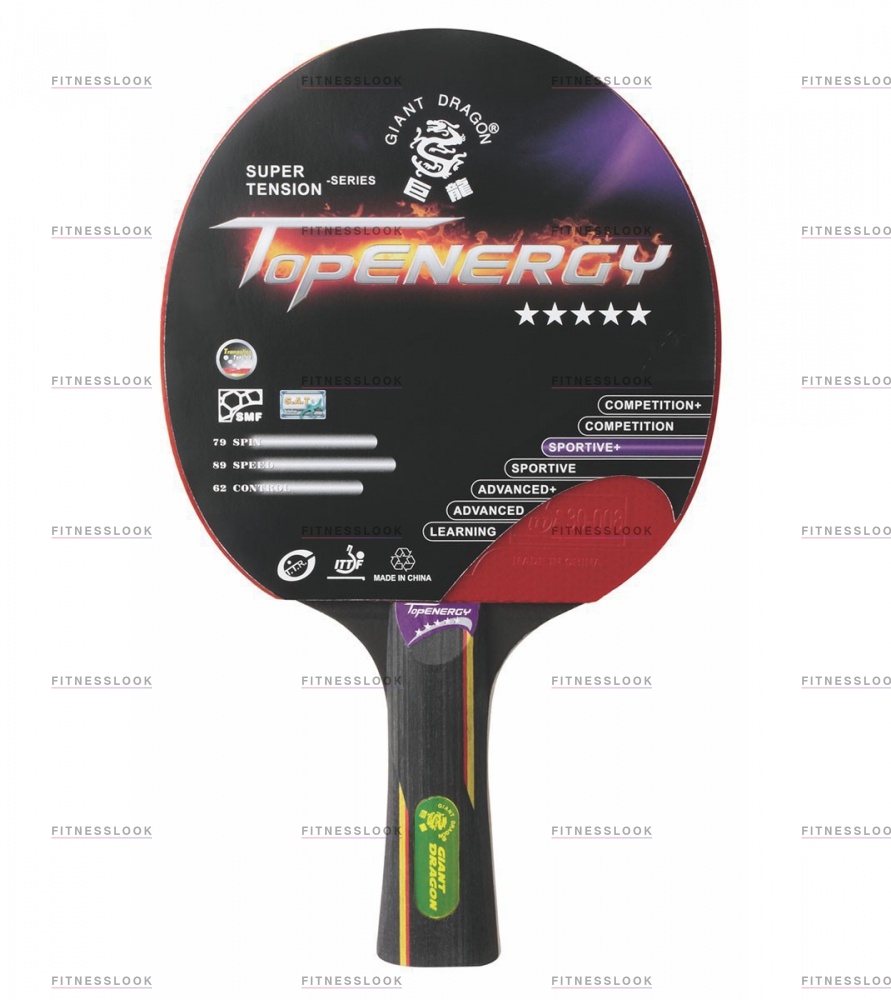 TopEnergy в Казани по цене 790 ₽ в категории ракетки для настольного тенниса Giant Dragon