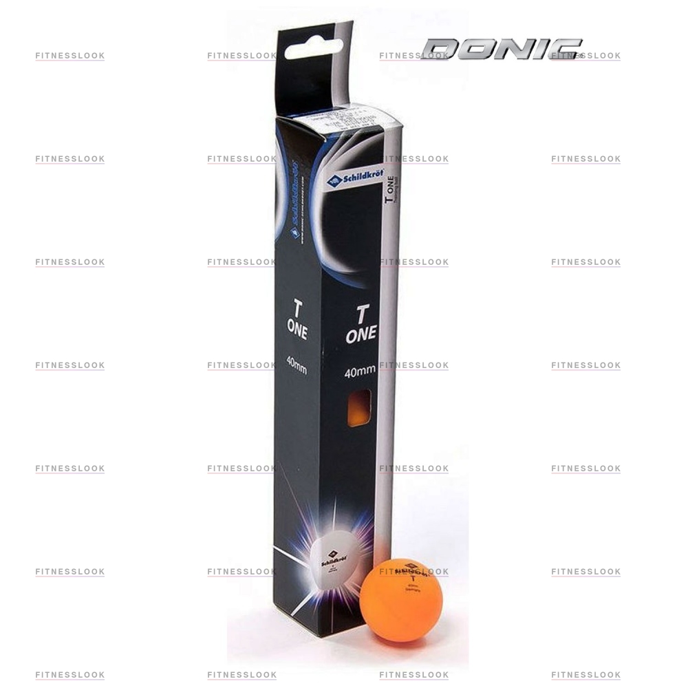 Donic T-One - 6шт. - оранжевые из каталога мячей для настольного тенниса в Казани по цене 280 ₽